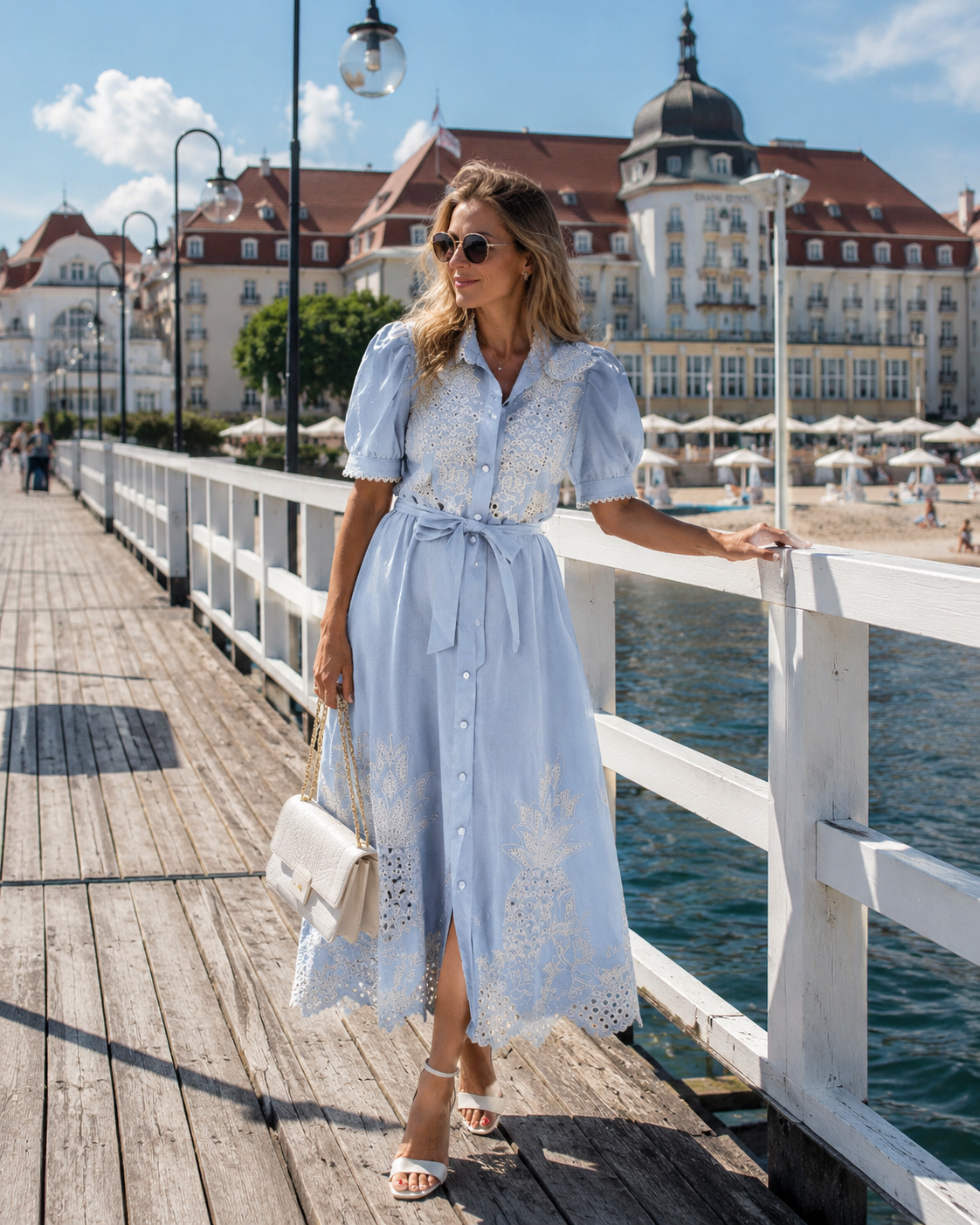 Élodie – Haftowana Sukienka Maxi
